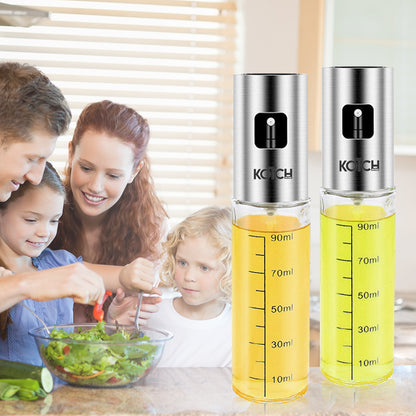 KOTCH BY TGB 2pc Oil Spray Bottle With Rack, Cleaning Brush, Oil Brush & Funnel