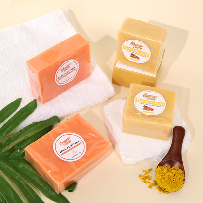 Glow Balance Soap Set | Turmeric + Koji Brightening Bars (4-Pack)