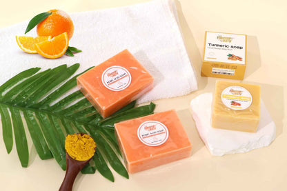 Glow Balance Soap Set | Turmeric + Koji Brightening Bars (4-Pack)