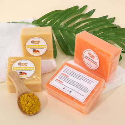 Glow Balance Soap Set | Turmeric + Koji Brightening Bars (4-Pack)