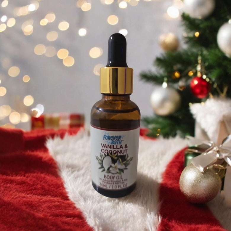 Forever Bath Unisex Vanilla and Coconut Body Oil - 30ML
