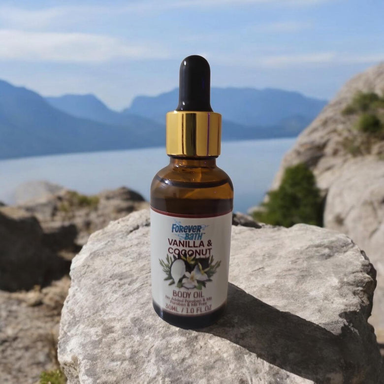 Forever Bath Unisex Vanilla and Coconut Body Oil - 30ML