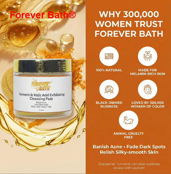 Forever Bath Turmeric & Kojic Acid Exfoliating Cleansing Pads